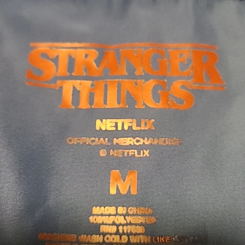 Stranger Things Blue and Red Windbraker Pullover Jacket - Men's Medium